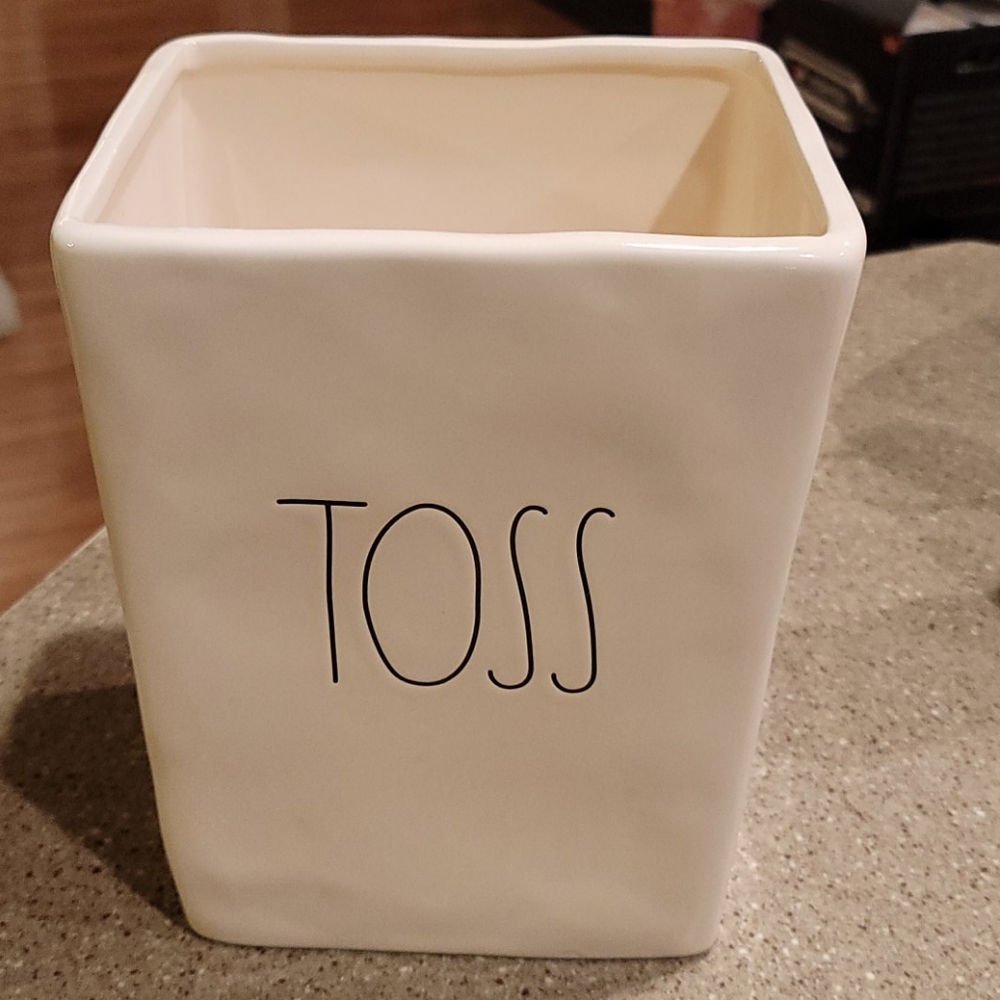 Rae Dunn Toss Trashcan